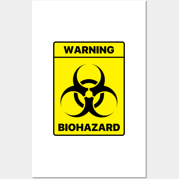 BIOHAZARD Warning Accurate Symbol Wall Art by labstud